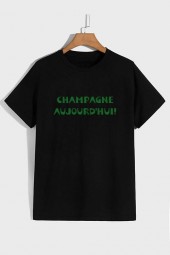 CHAMPAGNE AUJOURD'HUI - UNISEX MARŠKINĖLIAI 